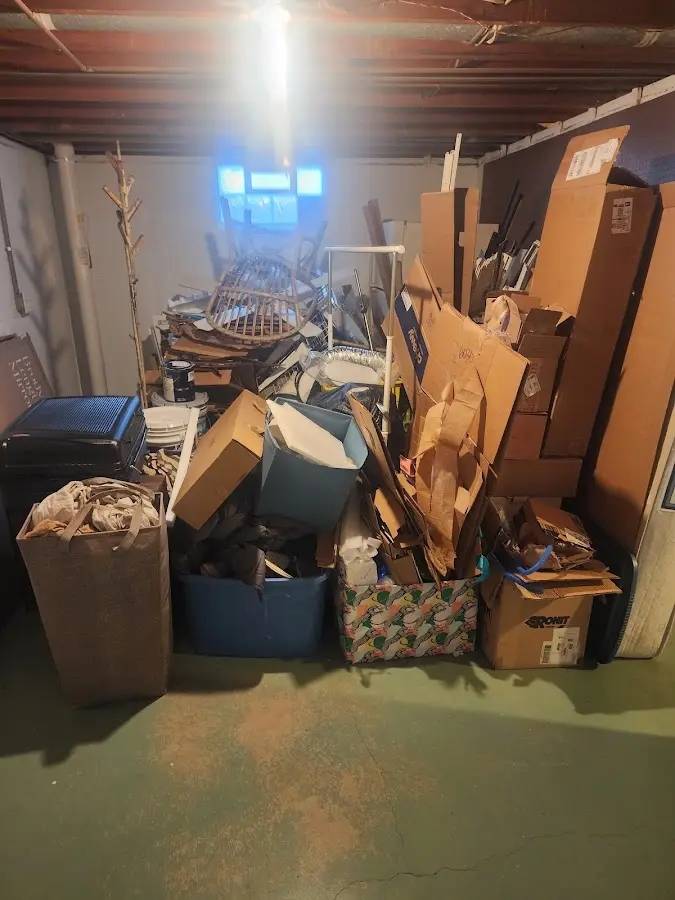 Roll-off dumpster container at job site for Yard Waste Dumpster Rental in Albany